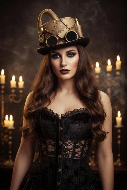 Golden Steampunk Hat - Sorceress Sanctuary Golden  