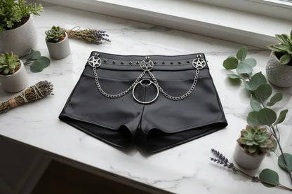 Goth Street Shorts - Sorceress Sanctuary Black / L-Black / M-Black / S