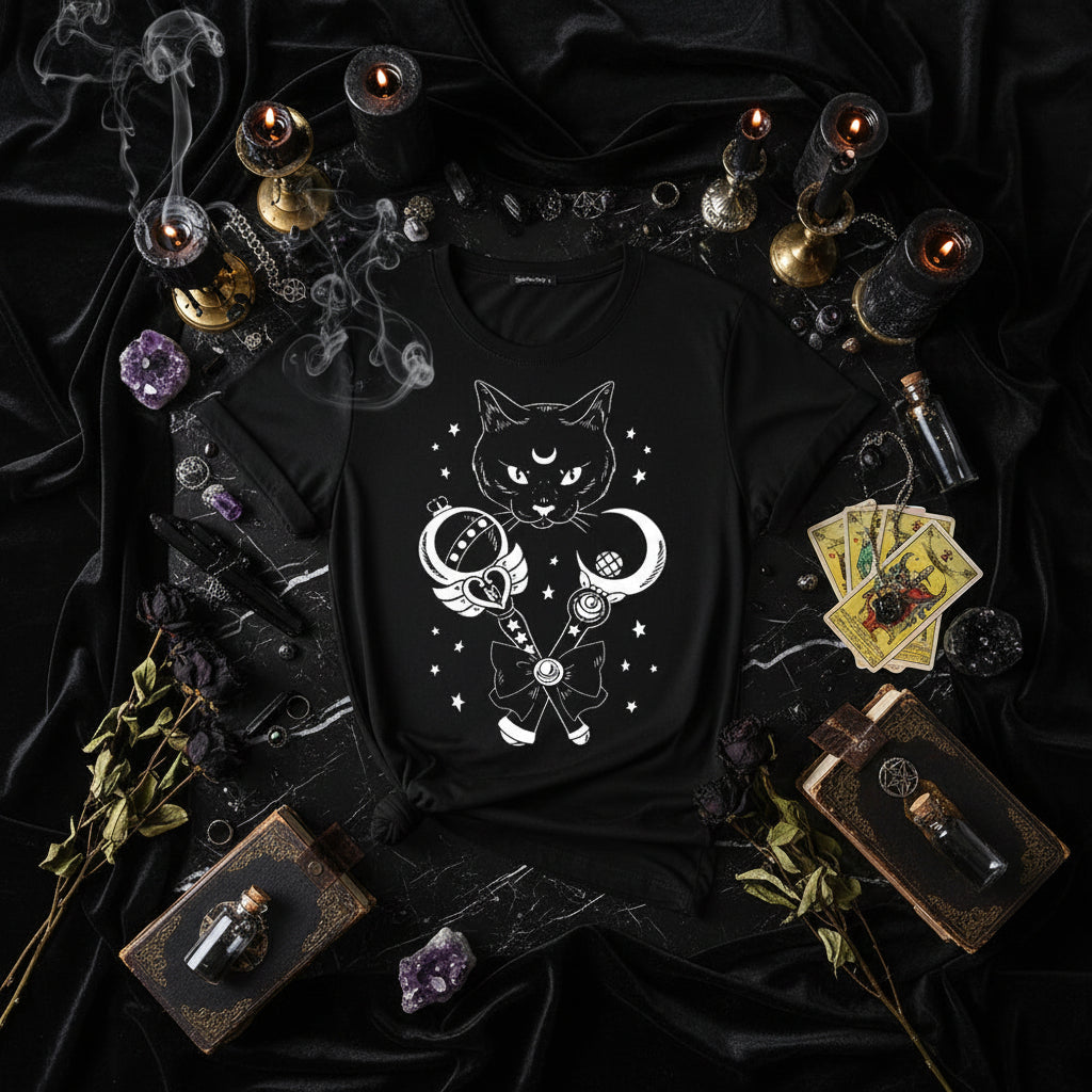 Gothic Bat Shirt - Sorceress Sanctuary Black / S-Black / M-Black / L-Black / XL-Black / XXL