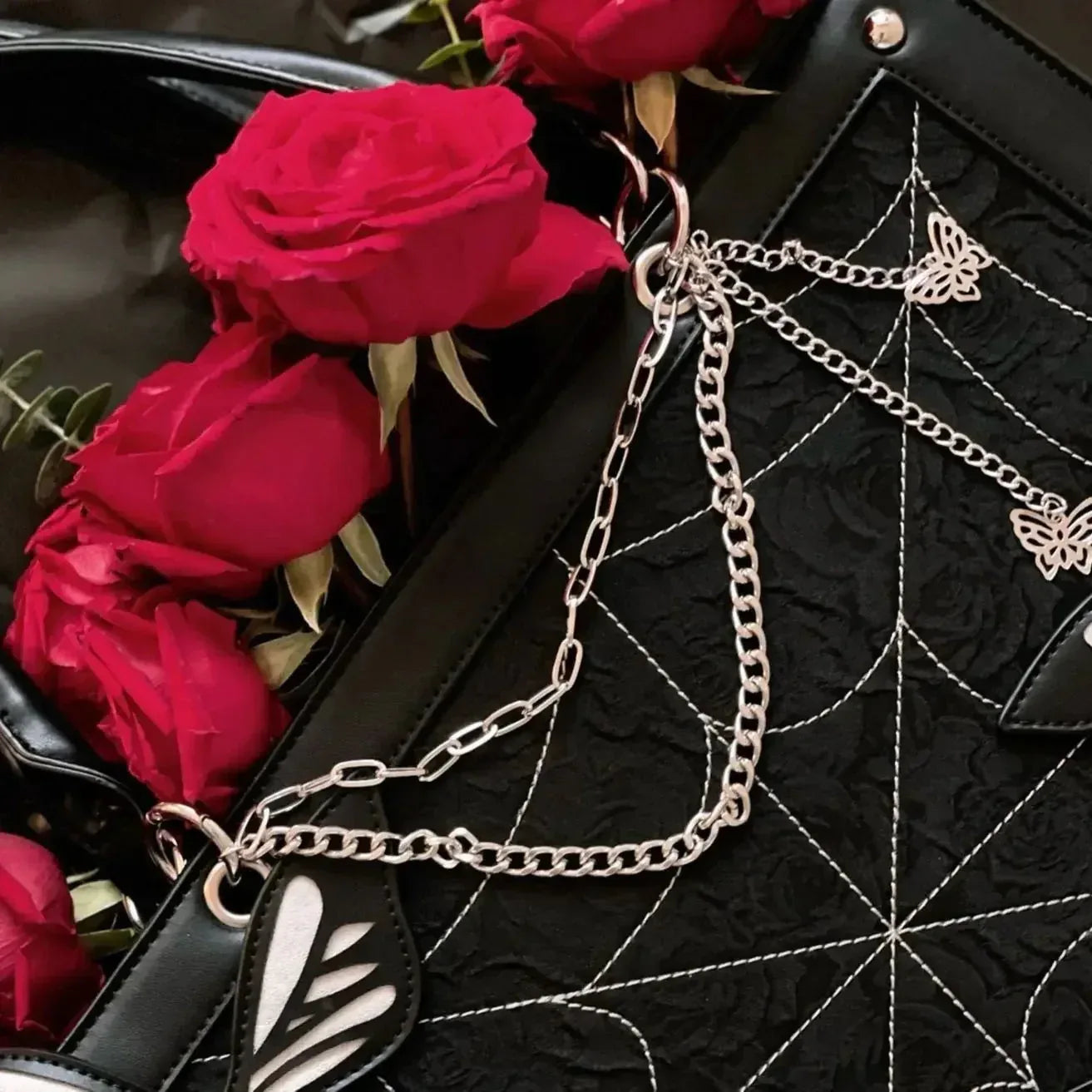 Gothic Butterfly Purse - Sorceress Sanctuary Black
