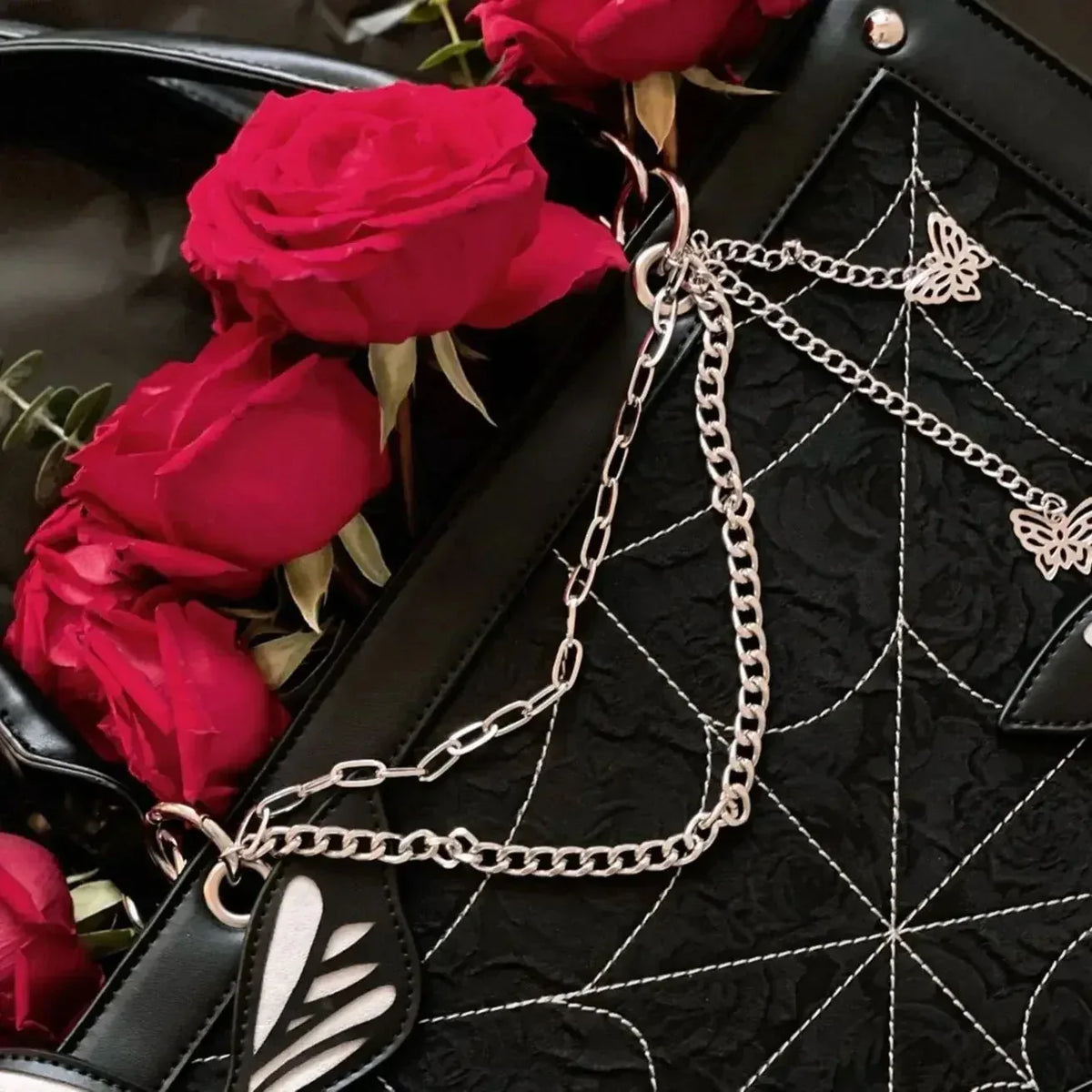 Gothic Butterfly Purse - Sorceress Sanctuary Black