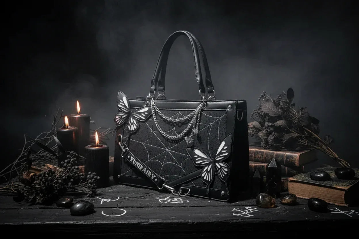 Gothic Butterfly Purse - Sorceress Sanctuary Black