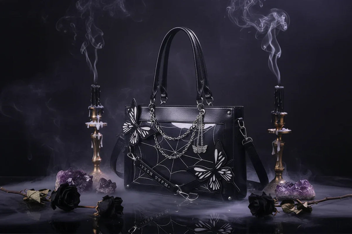 Gothic Butterfly Purse - Sorceress Sanctuary Black