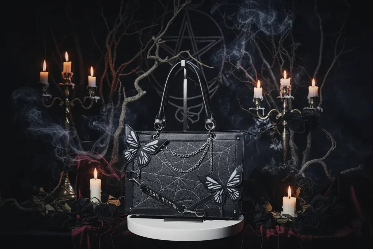Gothic Butterfly Purse - Sorceress Sanctuary Black