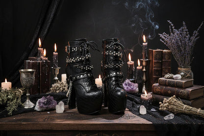 Gothic Chain Boots - Sorceress Sanctuary black / 36-black / 38-black / 37-black / 34-black / 39