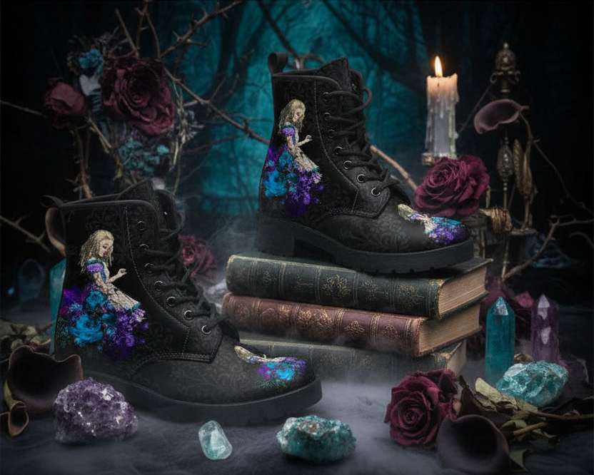 Gothic Combat Boots Sorceress Sanctuary
