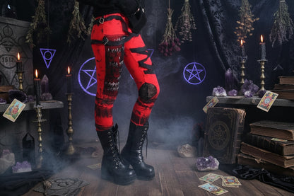 Gothic Distressed Leggings - Sorceress Sanctuary Black / S-Black / M-Black / L-Black / XL-Black / 2XL