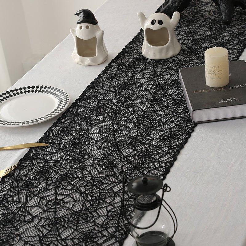 Gothic Lace Tablecloth - Sorceress Sanctuary Spider / 30×45cm-Spider / 30×60cm-Spider / 30×100cm-Spider / 30×150cm-Spider / 30×180cm