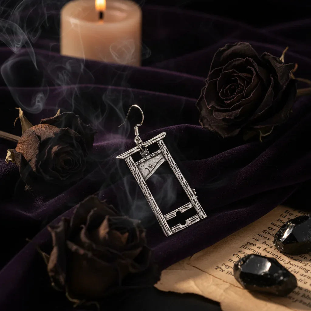 Gothic Metal Earrings - Sorceress Sanctuary Antique Silver Single Earring-A pair of ancient silver earrings-A pair of ancient bronze earrings