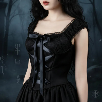 Gothic Puff Dress - Sorceress Sanctuary Black / S-Black / M-Black / L-Black / XL-Black / 2XL