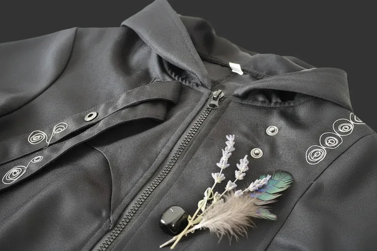 Gothic Punk Jacket - Sorceress Sanctuary Black / S-Black / M-Black / L-Black / XL-Black / 2XL
