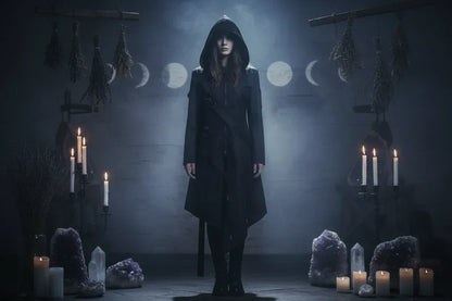 Gothic Punk Jacket - Sorceress Sanctuary Black / S-Black / M-Black / L-Black / XL-Black / 2XL