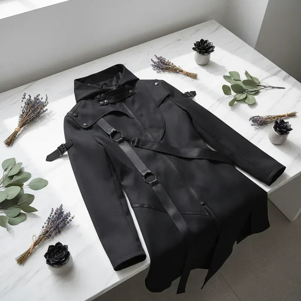 Gothic Punk Jacket - Sorceress Sanctuary Black / S-Black / M-Black / L-Black / XL-Black / 2XL
