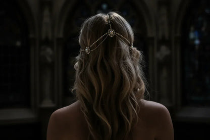 Gothic Queen HeadPiece - Sorceress Sanctuary Silver-Gold