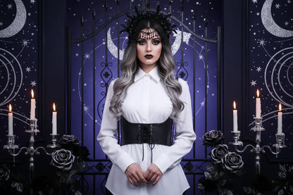 Gothic Rope Corset - Sorceress Sanctuary Black / CHINA / 70cm-Black / CHINA / 77cm-Black / CHINA / 86cm-Black / CHINA / 95cm-Black / CHINA / 104cm