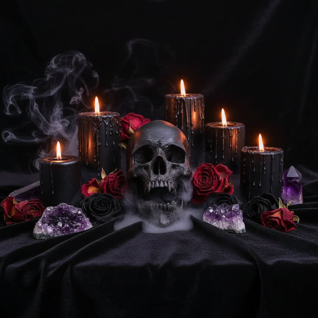 Gothic Skull Ring - Sorceress Sanctuary Dark Grey / 9number-Dark Grey / 8number-Dark Grey / 13number-Dark Grey / 10number-Dark Grey / 7number