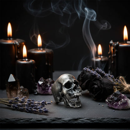 Gothic Skull Ring - Sorceress Sanctuary Dark Grey / 9number-Dark Grey / 8number-Dark Grey / 13number-Dark Grey / 10number-Dark Grey / 7number