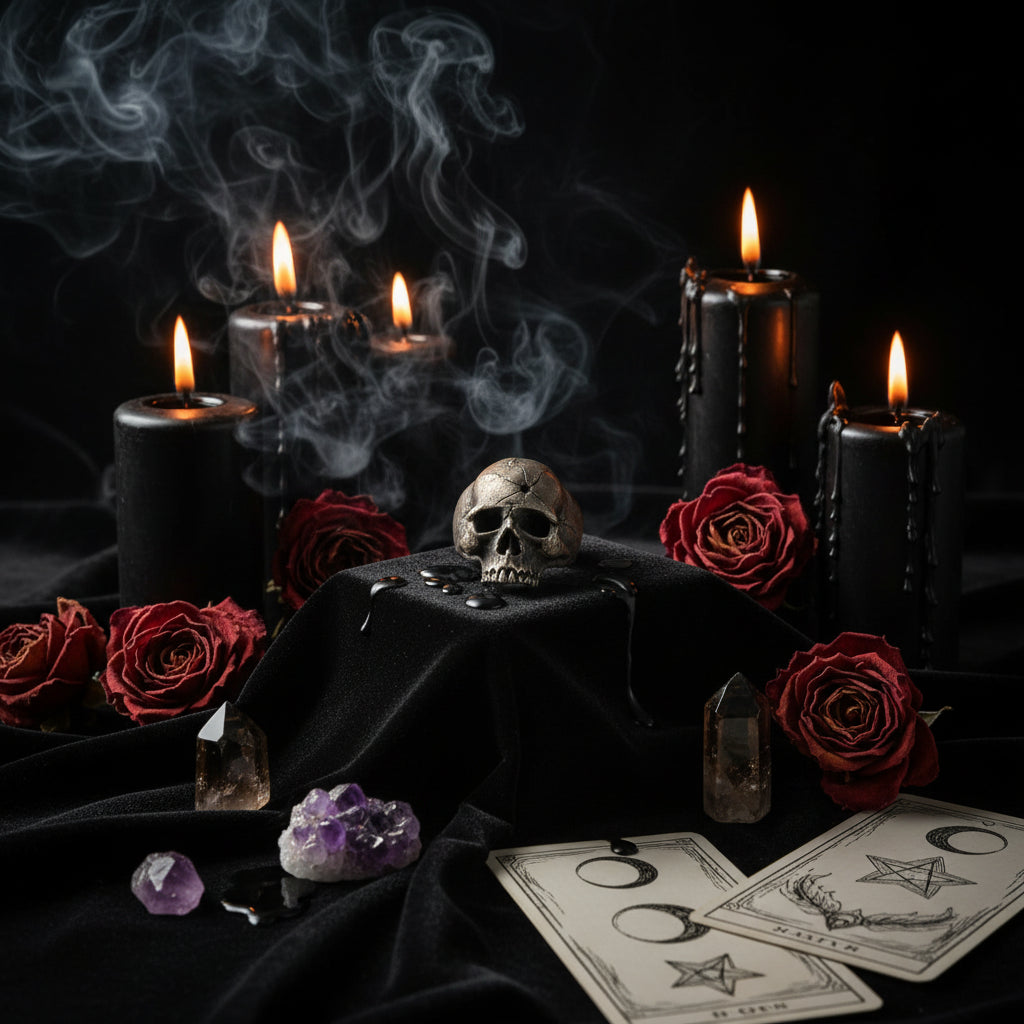 Minimalist Skull Spider Ring - Halloween Collection Sorceress Sanctuary