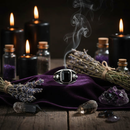 Minimalist Skull Spider Ring - Halloween Collection Sorceress Sanctuary