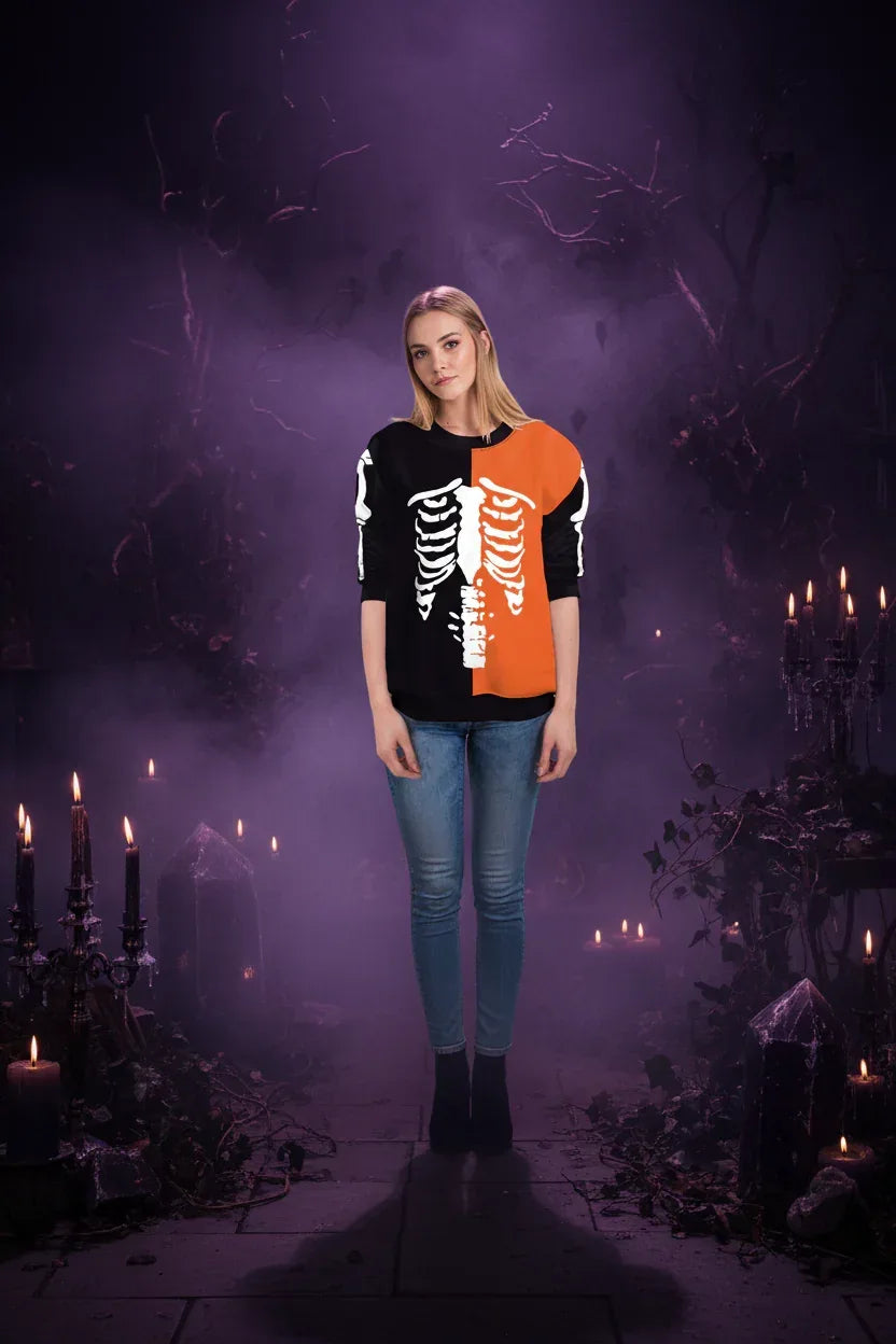 Gothic Skull Sweatshirt - Sorceress Sanctuary Black1 / M-Black1 / L-Black2 / XL-Black4 / XL-Black3 / 2XL