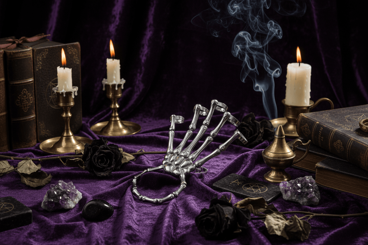 Gothic Tech Claws - Sorceress Sanctuary Five Rings Suit / Free Size-Ghost Hand Ring Suit / Free Size