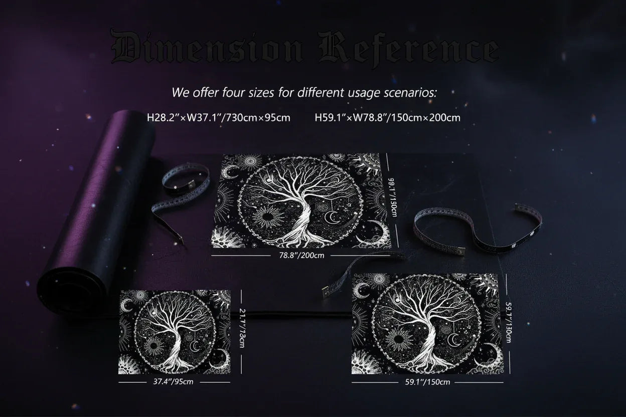 Gothic Tree Tapestry - Sorceress Sanctuary 37.4*28.7 Inch-59.1*51.2 Inch-78.8*59.1 Inch