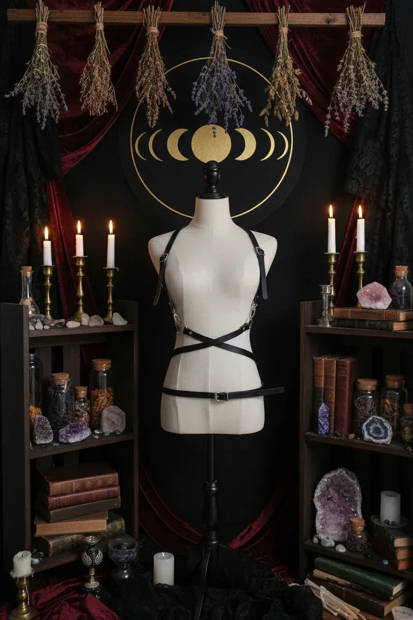 Gothic Waist Harness - Sorceress Sanctuary Black
