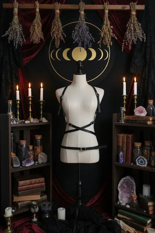 Gothic Waist Harness - Sorceress Sanctuary Black