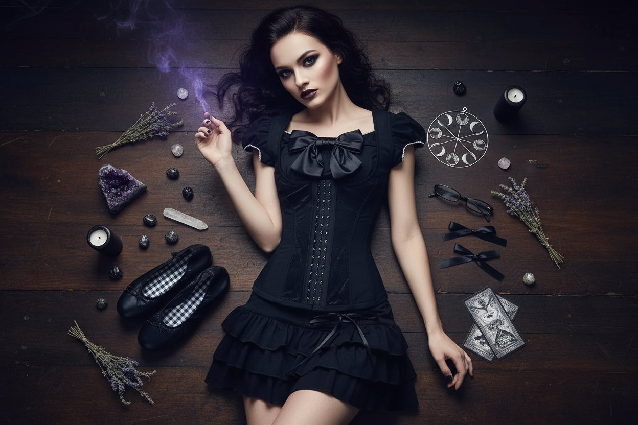 Gothic Witch Outfit - Sorceress Sanctuary Shirt 2 / S-Shirt 2 / M-Shirt 2 / L-Shirt 1 / S-Shirt 1 / M