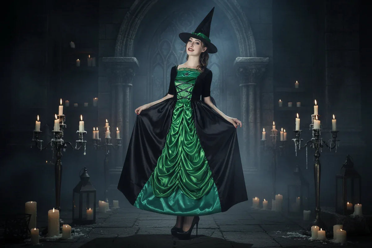 Green Witch Dress - Sorceress Sanctuary Green / Average Size