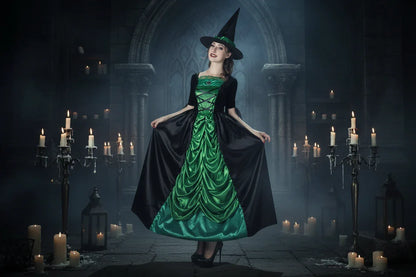 Green Witch Dress - Sorceress Sanctuary Green / Average Size