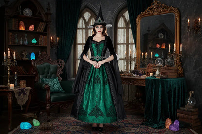 Green Witch Dress - Sorceress Sanctuary Green / Average Size