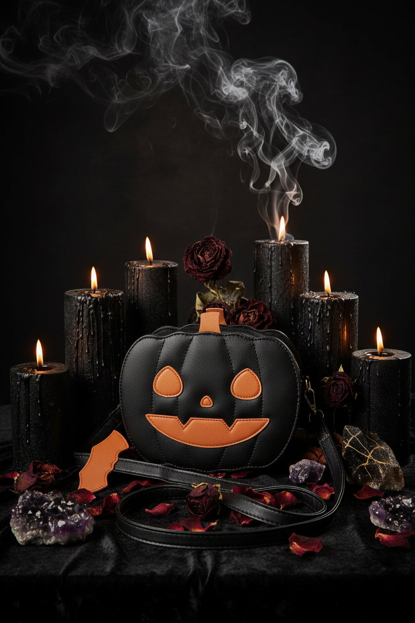 Halloween Pumpkin Crossbody Bag - Sorceress Sanctuary