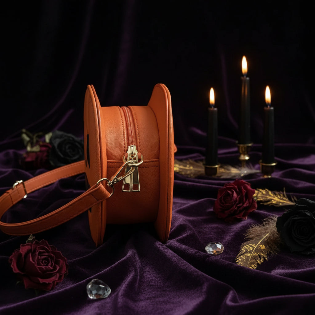 Halloween Pumpkin Crossbody Bag - Sorceress Sanctuary