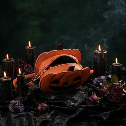 Halloween Pumpkin Crossbody Bag - Sorceress Sanctuary