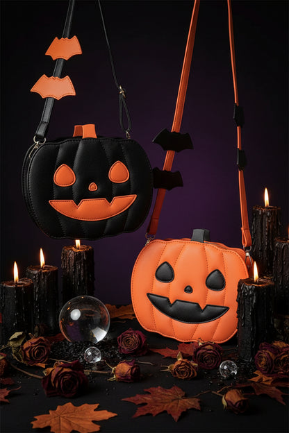 Halloween Pumpkin Crossbody Bag - Sorceress Sanctuary