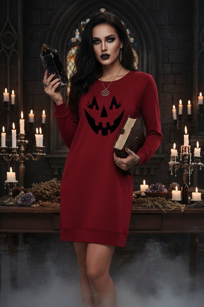Halloween Pumpkin Dress - Sorceress Sanctuary White / S-White / M-White / L-White / XL-White / XXL