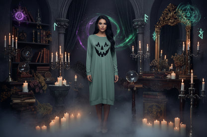 Halloween Pumpkin Dress - Sorceress Sanctuary White / S-White / M-White / L-White / XL-White / XXL