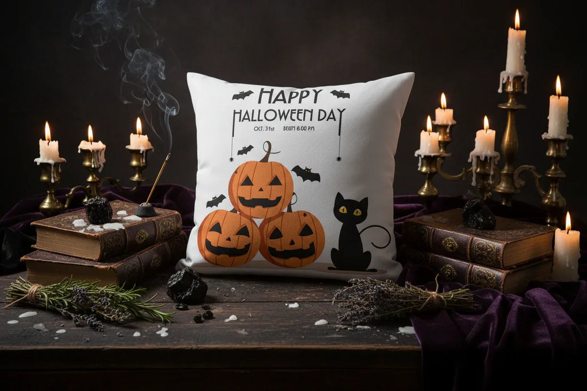 Halloween Witch Pillowcases - Sorceress Sanctuary 1 / 45x45CM-2 / 45x45CM-3 / 45x45CM-4 / 45x45CM-5 / 45x45CM