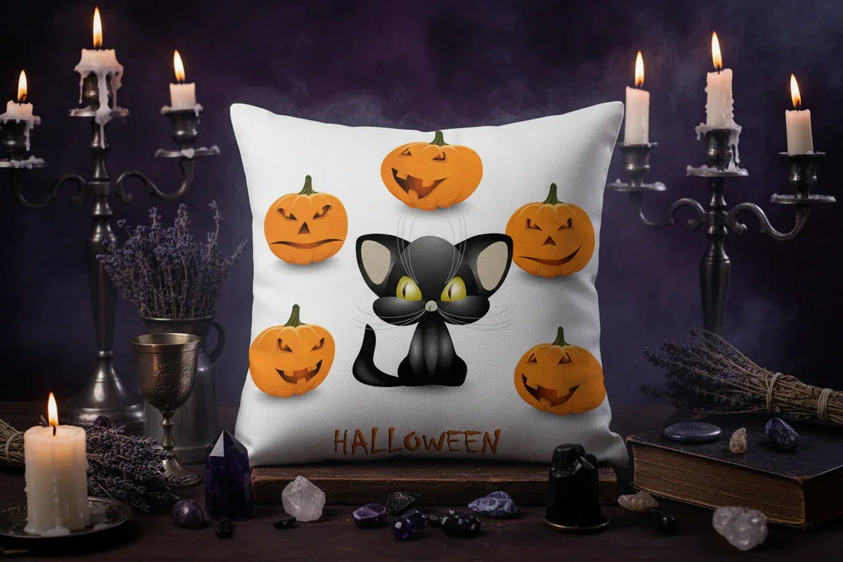 Halloween Witch Pillowcases - Sorceress Sanctuary 1 / 45x45CM-2 / 45x45CM-3 / 45x45CM-4 / 45x45CM-5 / 45x45CM