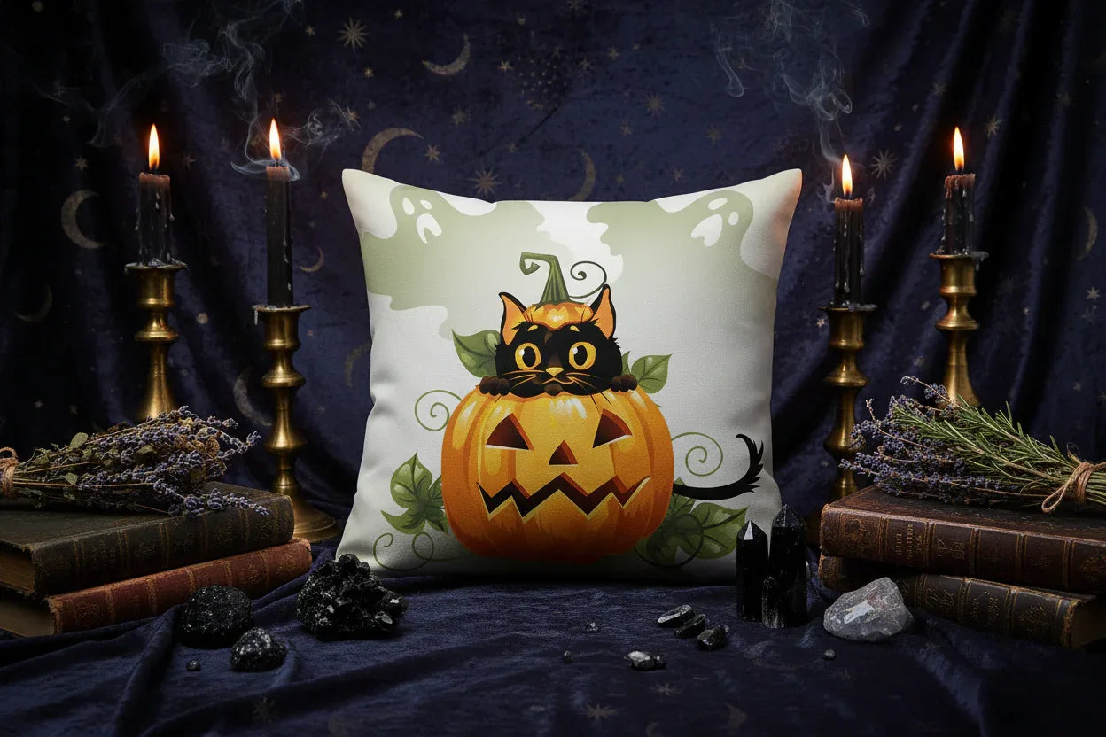 Halloween Witch Pillowcases - Sorceress Sanctuary 1 / 45x45CM-2 / 45x45CM-3 / 45x45CM-4 / 45x45CM-5 / 45x45CM