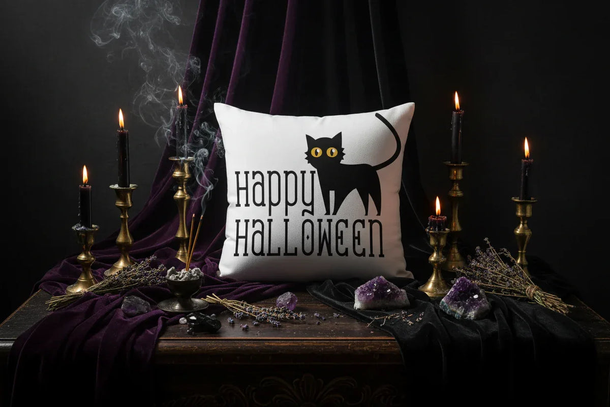 Halloween Witch Pillowcases - Sorceress Sanctuary 1 / 45x45CM-2 / 45x45CM-3 / 45x45CM-4 / 45x45CM-5 / 45x45CM