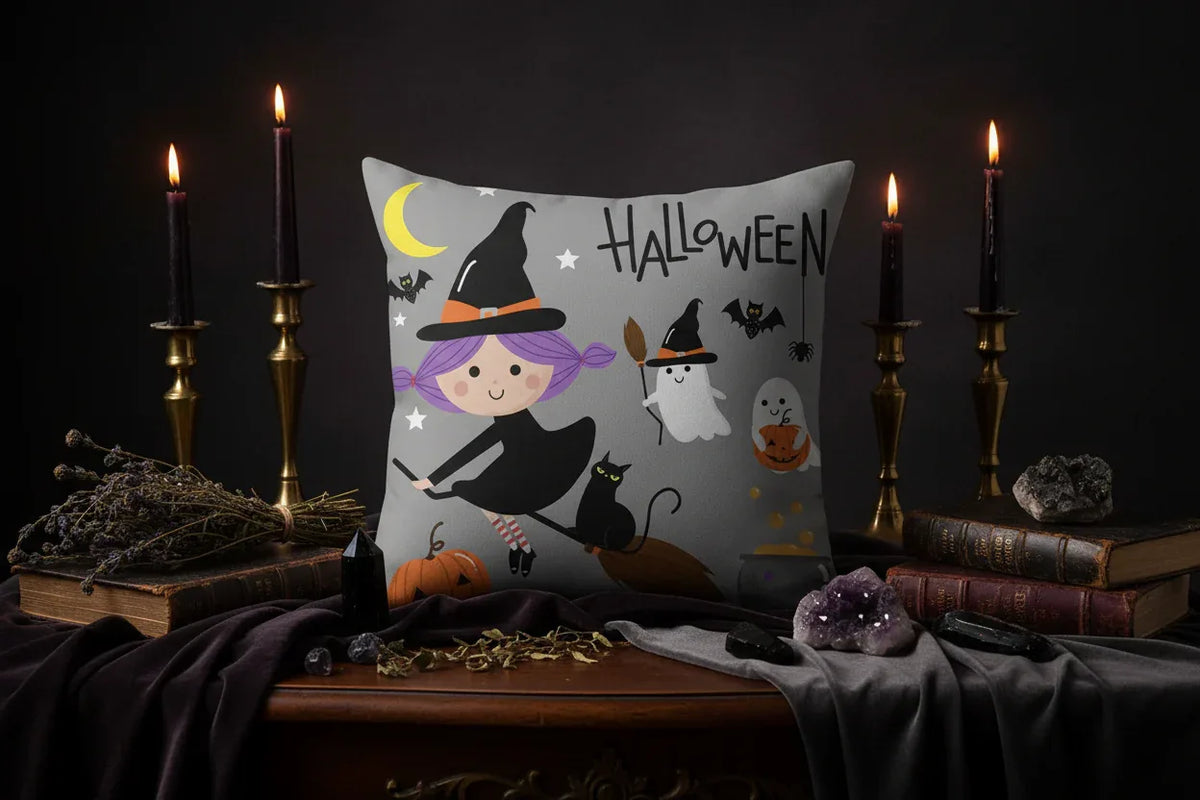 Halloween Witch Pillowcases - Sorceress Sanctuary 1 / 45x45CM-2 / 45x45CM-3 / 45x45CM-4 / 45x45CM-5 / 45x45CM