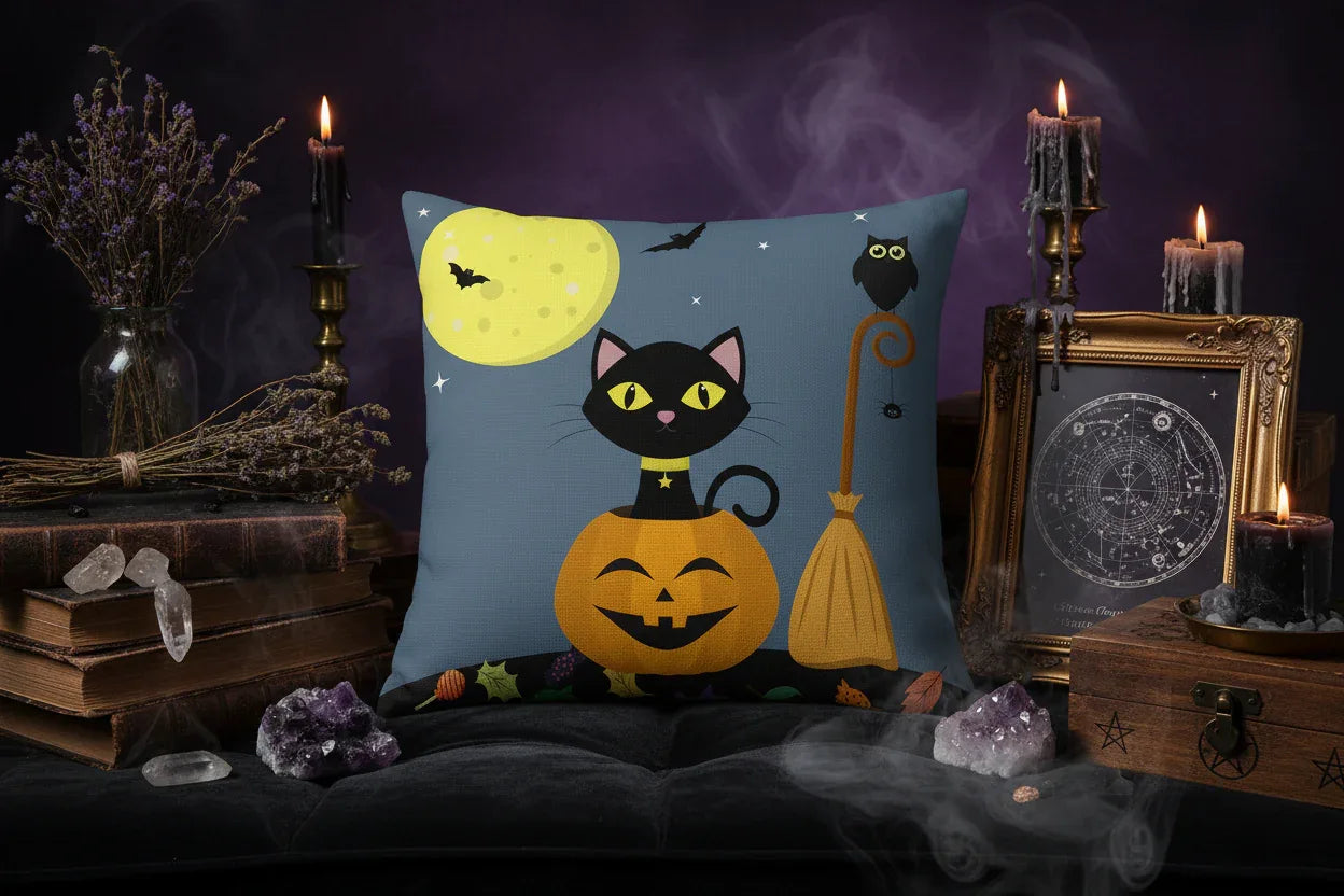 Halloween Witch Pillowcases - Sorceress Sanctuary 1 / 45x45CM-2 / 45x45CM-3 / 45x45CM-4 / 45x45CM-5 / 45x45CM