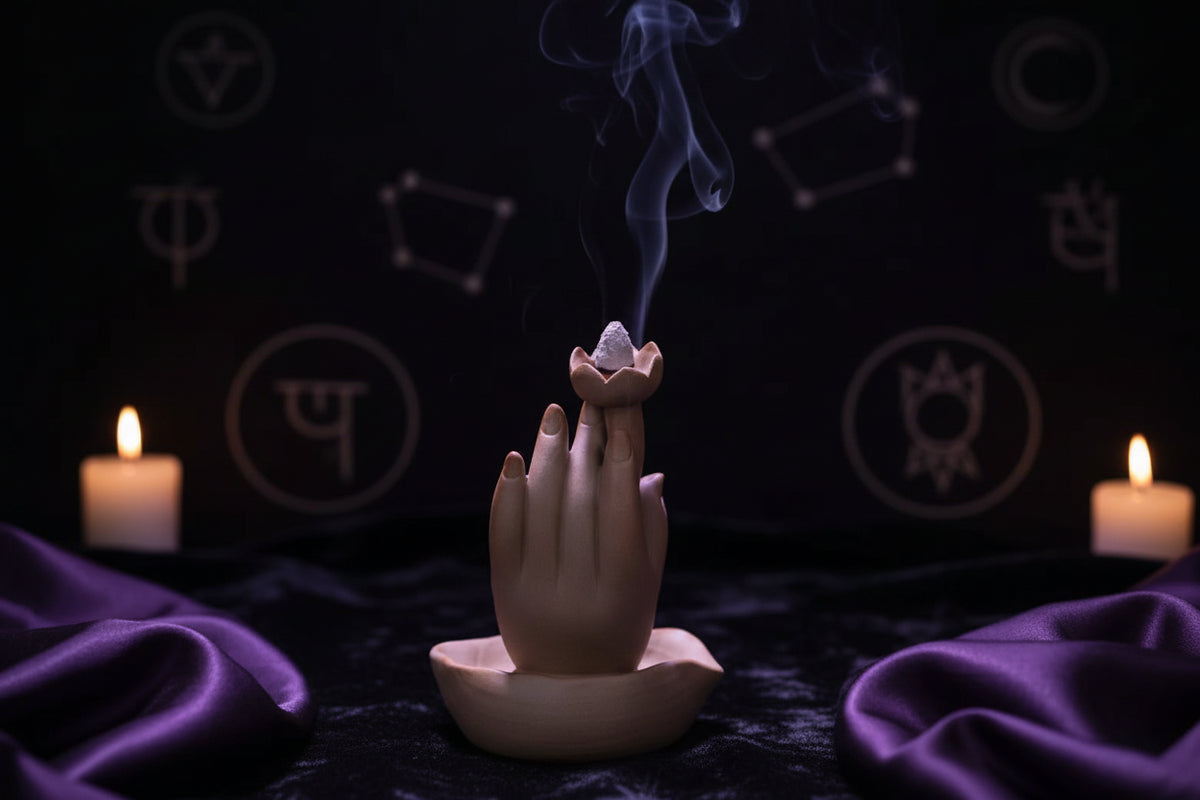 Hand Incense Burner - Sorceress Sanctuary Fingered citron