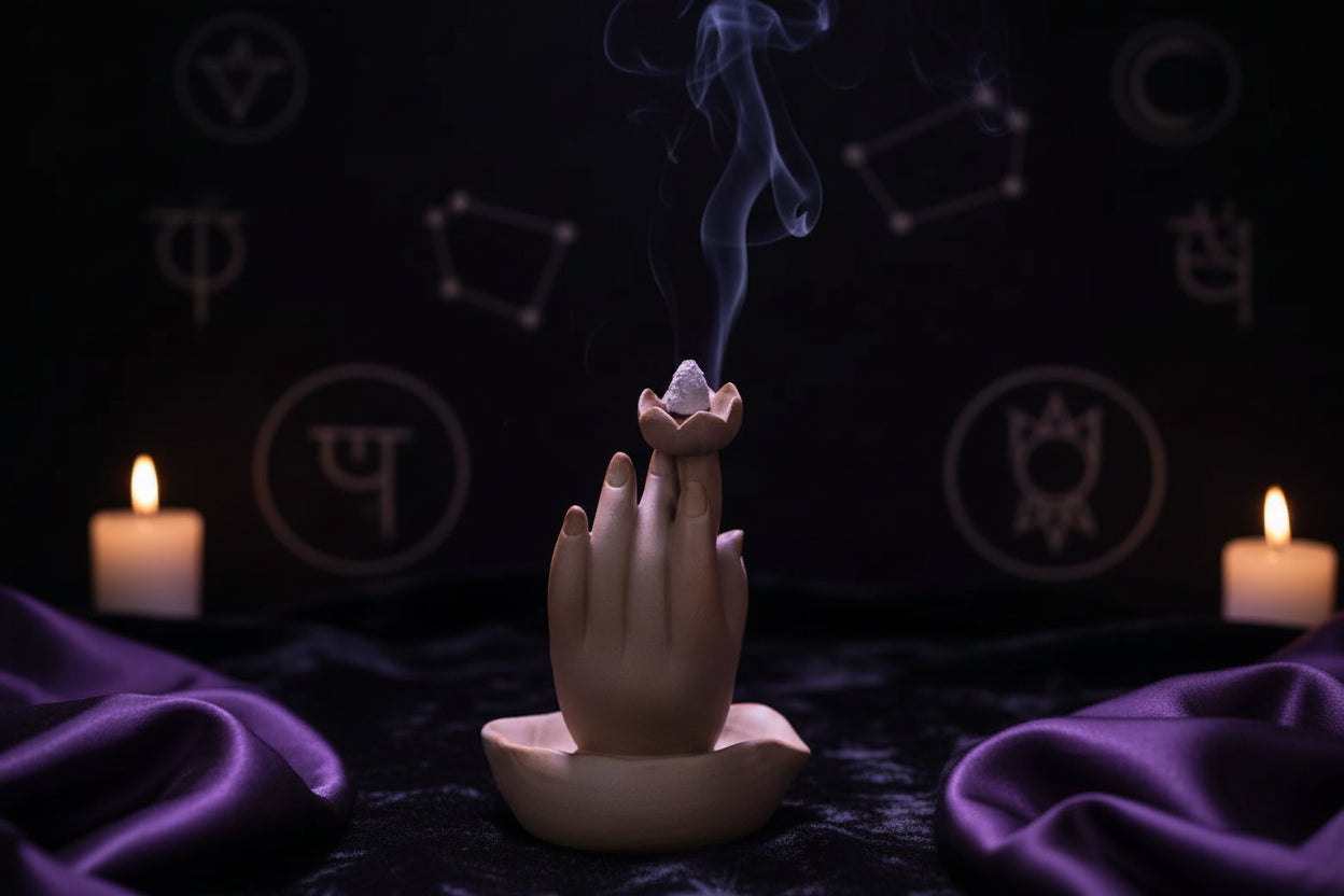 Hand Incense Burner - Sorceress Sanctuary Fingered citron