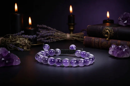 Healing Bracelets - Sorceress Sanctuary Blue agate-Black feldspar-Red agate-Colorful chakra-Rose Quartz