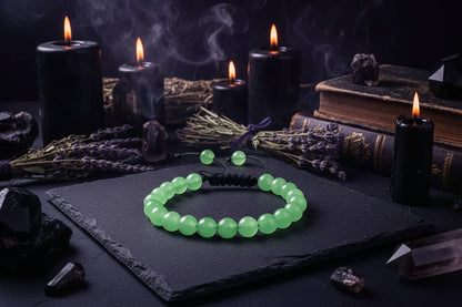 Healing Bracelets - Sorceress Sanctuary Blue agate-Black feldspar-Red agate-Colorful chakra-Rose Quartz