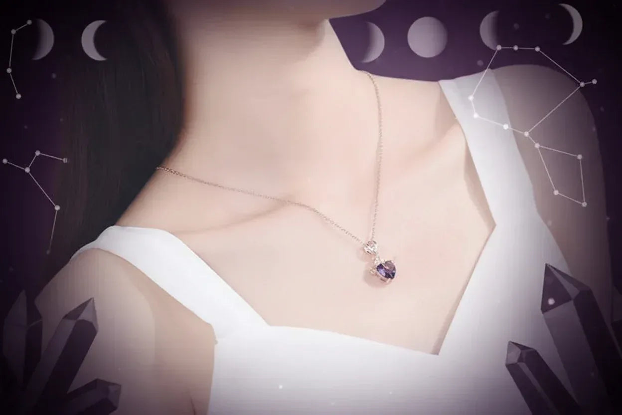 Heart Crystal & Rose Set - Sorceress Sanctuary A-B-Butterfly Heart Blue Gold-D-C