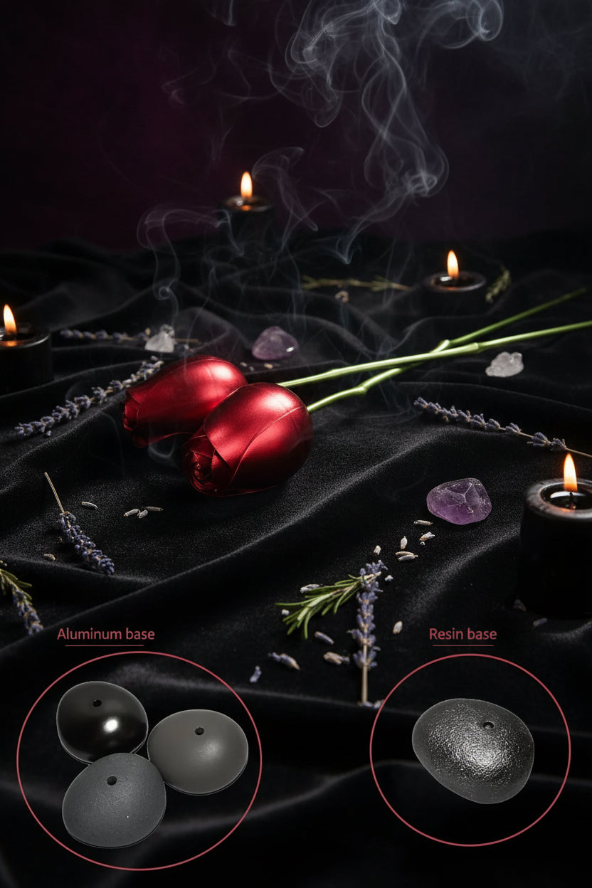 Heart Crystal & Rose Set - Sorceress Sanctuary A-B-Butterfly Heart Blue Gold-D-C